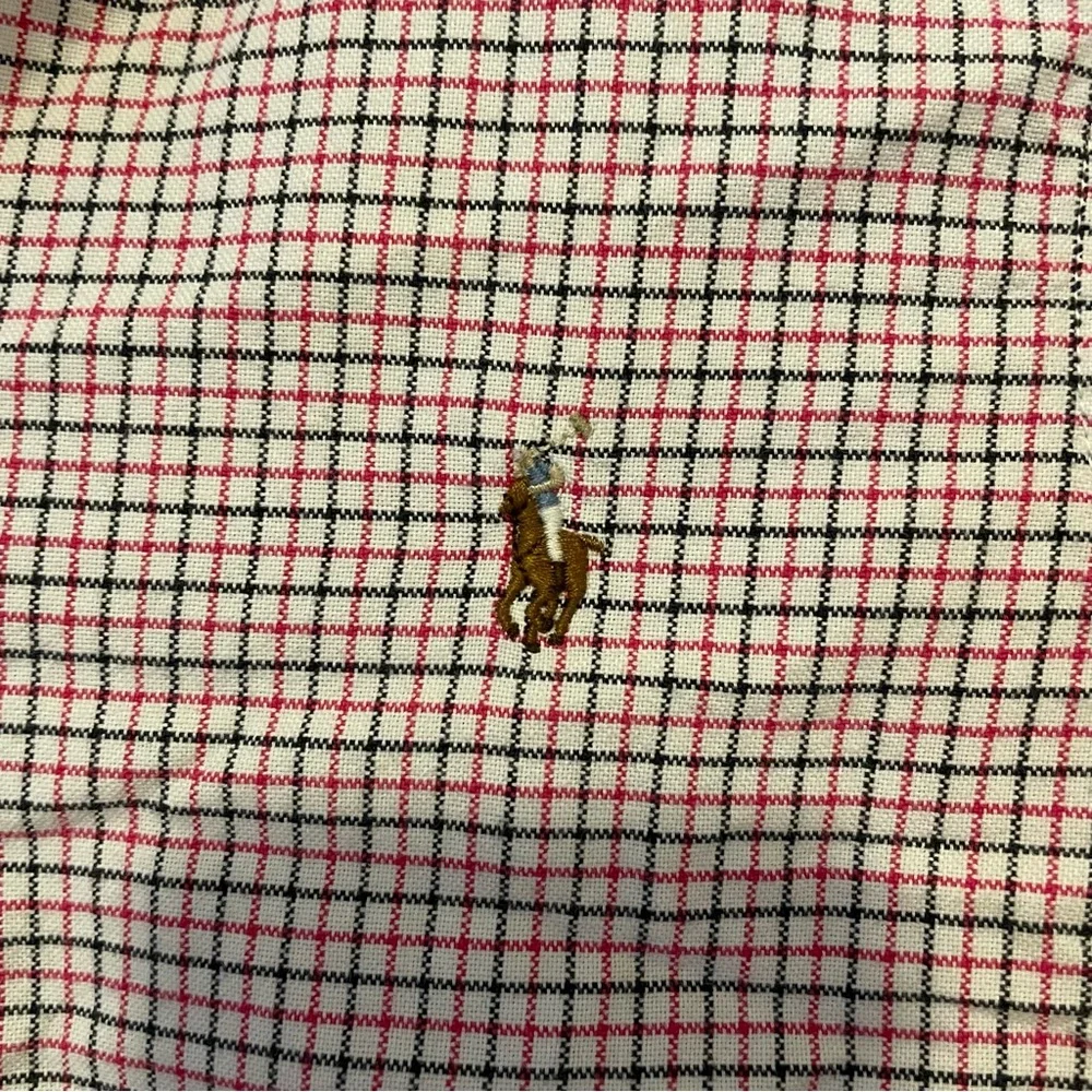 Boys Ralph Lauren Plaid Button Down Shirt Size Medium